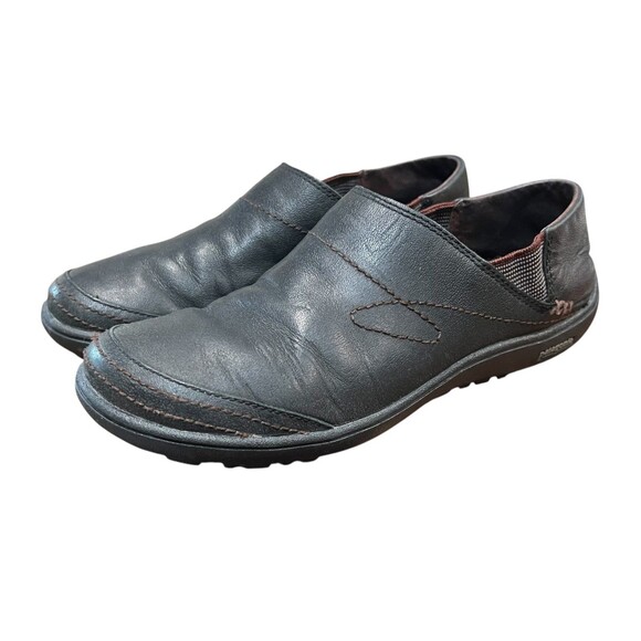 Patagonia Shoes - Patagonia Performance Women's Gypsum Black Leather Slip-on Shoe US 7.5 Outdoor